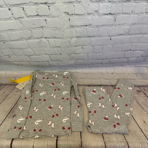 Petit Lem Holiday Winter Hats Mitten Socks Pajama Set - Picture 3 of 3